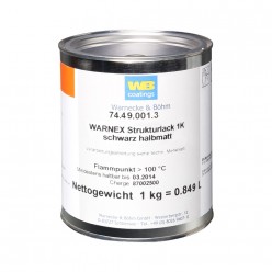 Warnex 0131 - Lakier strukturalny, czarny, 1 kg Warnex 